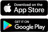Google Play Store and Apple App Store icons